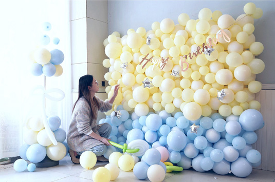南京生日宴会派对气球布置教学培训